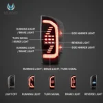3rd Gen Tacoma Tail lights With Smoke Dynamic LED Sequential Function Show R