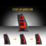4th Gen 4runner Tail lights (03-09) Replacement With Double LED Sequential Start Up