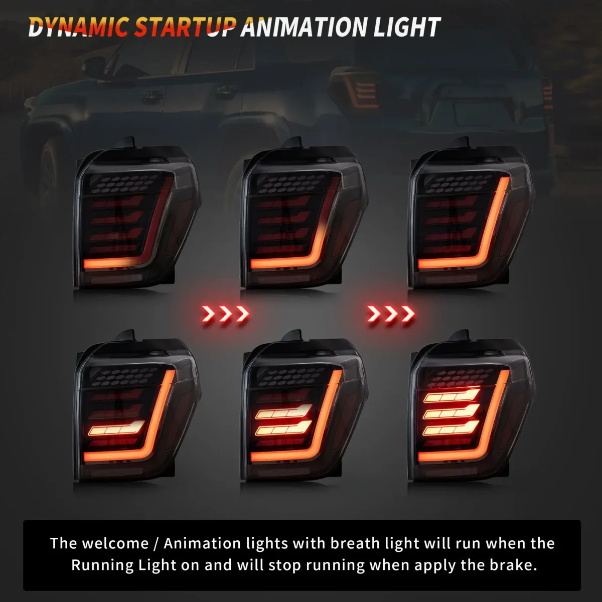 5th gen 4runner Tail lights (10-UP) Retorfit To Cool Full LED 2