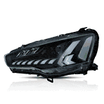 Lancer Evo X LED Headlights With Sequential Animation Dynamic Display C