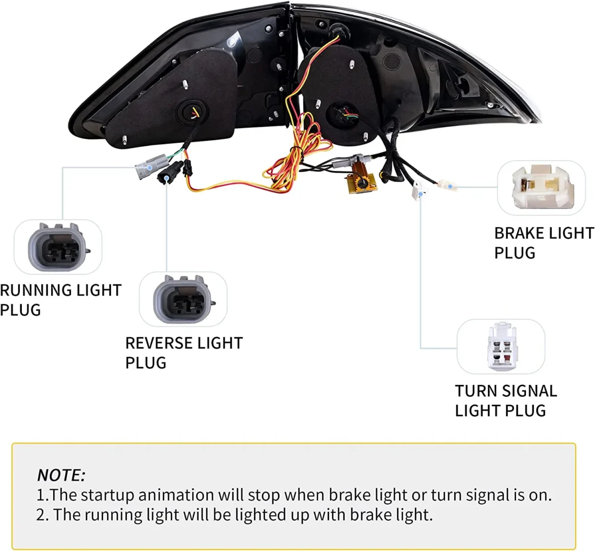 Lexus RX 450h Tail lights Assembly Replacement With Full LED Wiring Harness
