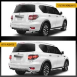 Nissan Armada Tail lights (17-20) Rplacement With LED Dynamic Sequential Before and After