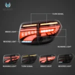 Nissan Armada Tail lights (17-20) Rplacement With LED Dynamic Sequential Function Show
