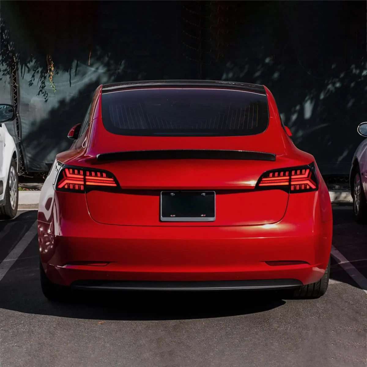 Tesla Model 3 Aftermarket Tail lights (17-22) Barbwire Style - Image 6