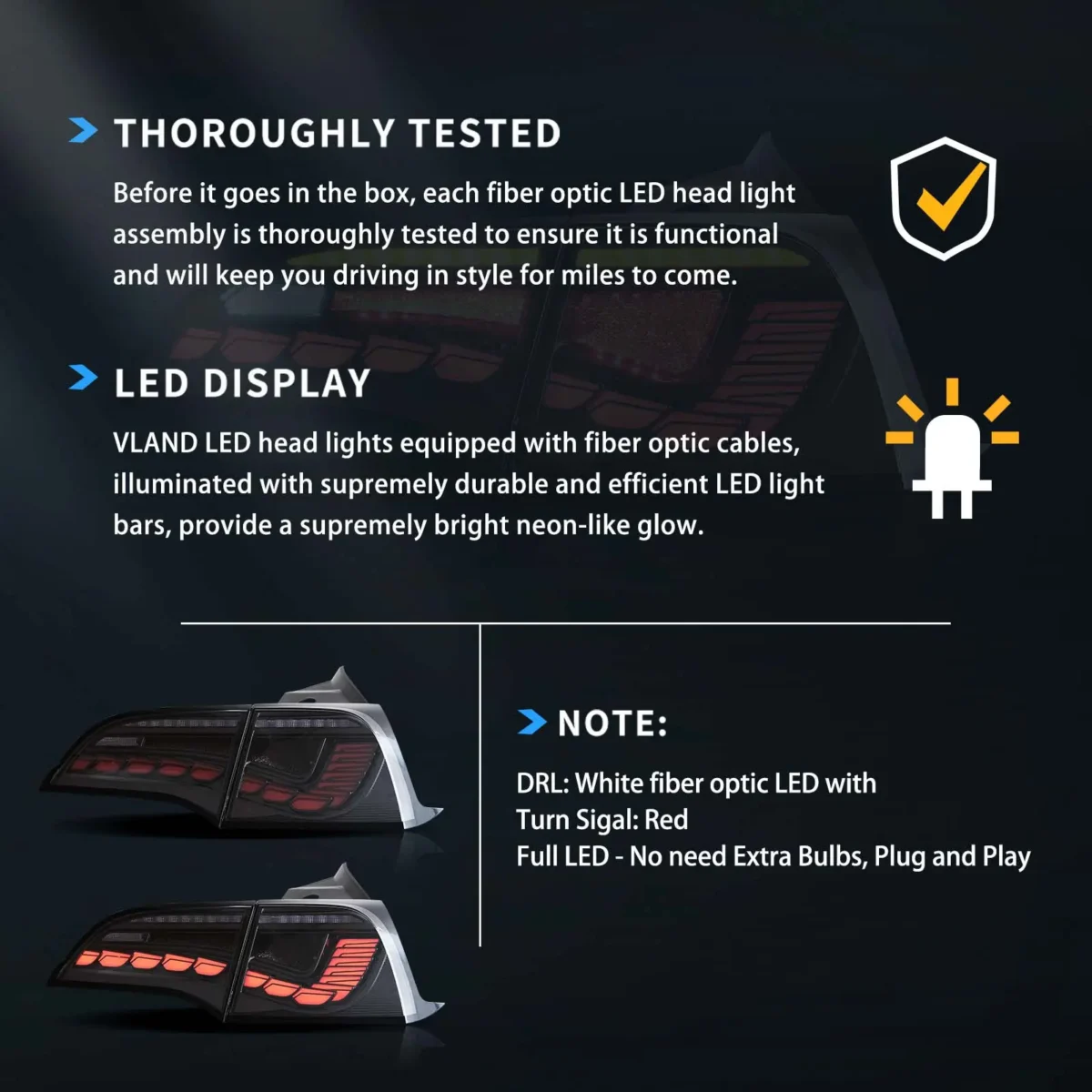 Tesla Model Y Tail light With  OLED Dragon Scales Style - Image 17