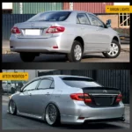 2011-2013 Toyota Corolla Tail light Replacement With LED Assembly Before and After RS