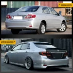 2011-2013 Toyota Corolla Tail light Replacement With LED Assembly Before and After S
