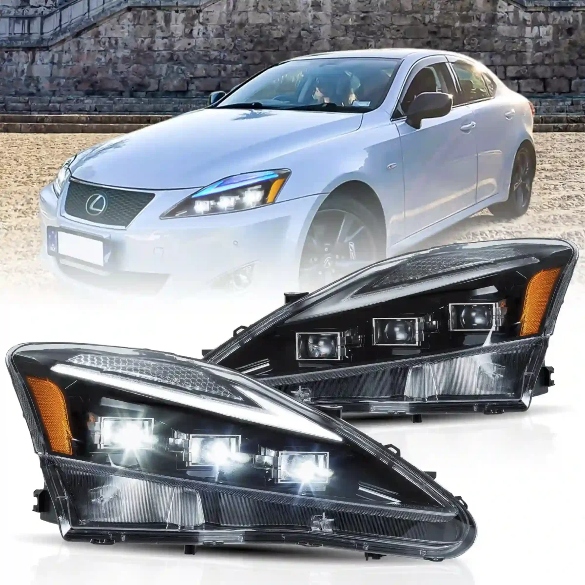 Lexus IS350 Vland Headlights (06-13) Upgrade Kits A