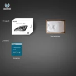 Lexus IS350 Vland Headlights (06-13) Upgrade Kits Packing