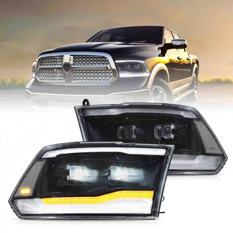 2009-2018 Ram 1500 LED Headlights With Dual Projector Also For 2500/3500 C