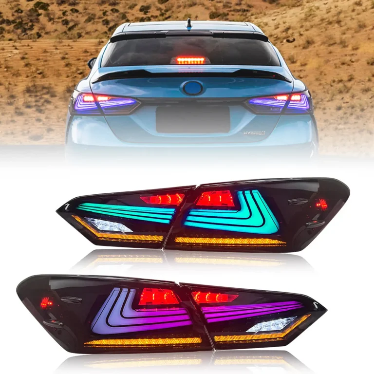 2018 Toyota Camry RGB Tail lights (2018-2024) With LED Lexus Style