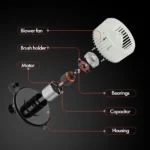 1998-2002 Honda Accord Blower Motor Replacement HVAC With Fan 700002 - Image 3