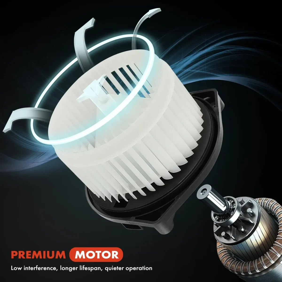 1999-2004 Honda Odyssey Blower Motor Replacement HVAC With Fan 700002 - Image 4