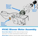 2005-2015 Toyota Tacoma Blower Motor Replacement HVAC With Fan pm9297/ 700188/ 75846 - Image 8
