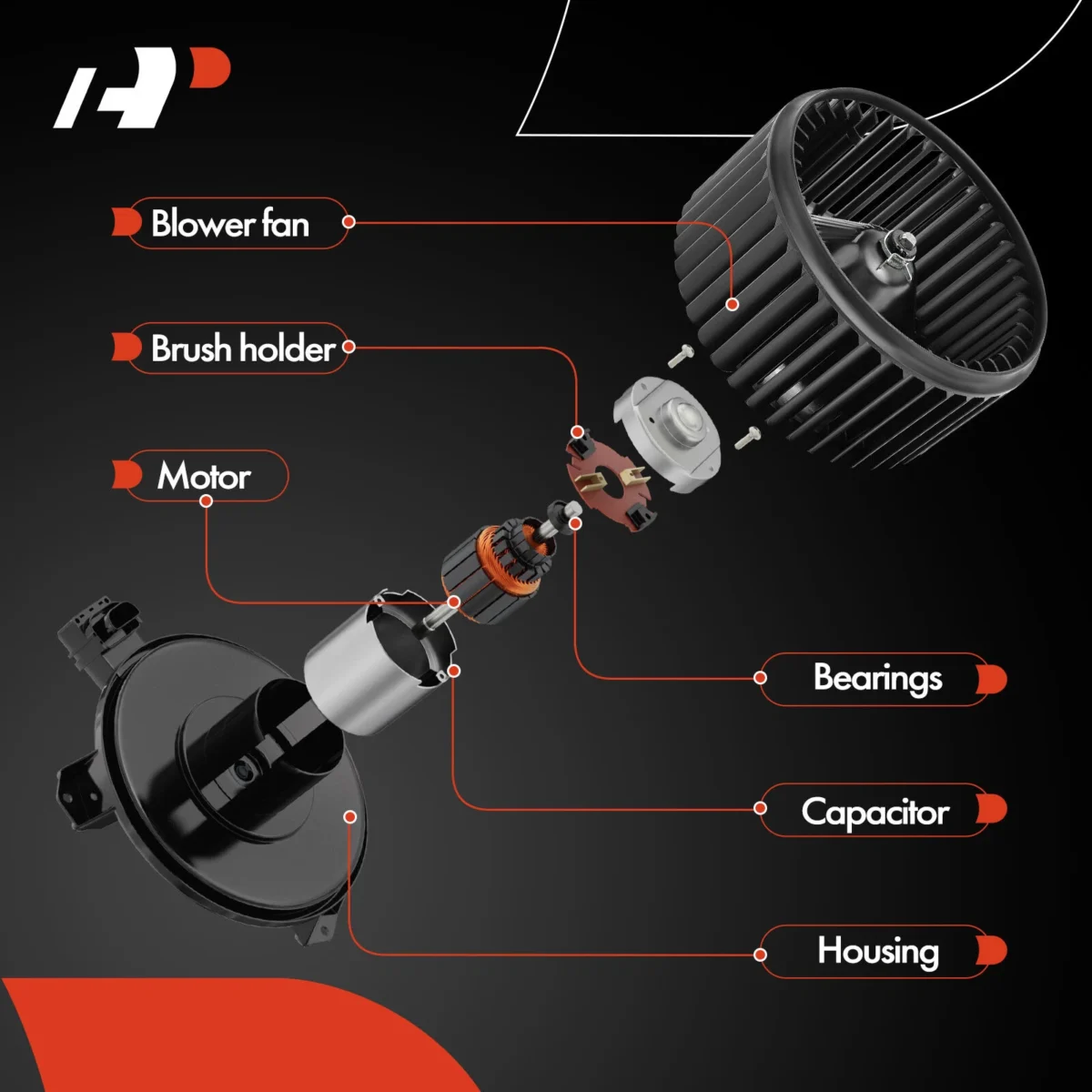 2007-2014 Chevrolet Silverado 1500 Blower Motor 2500 3500 Replacement HVAC With Fan 700164 3