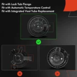 2007-2014 Chevrolet Silverado 1500 2500 3500 Blower Motor Replacement HVAC With Fan 700164 - Image 7