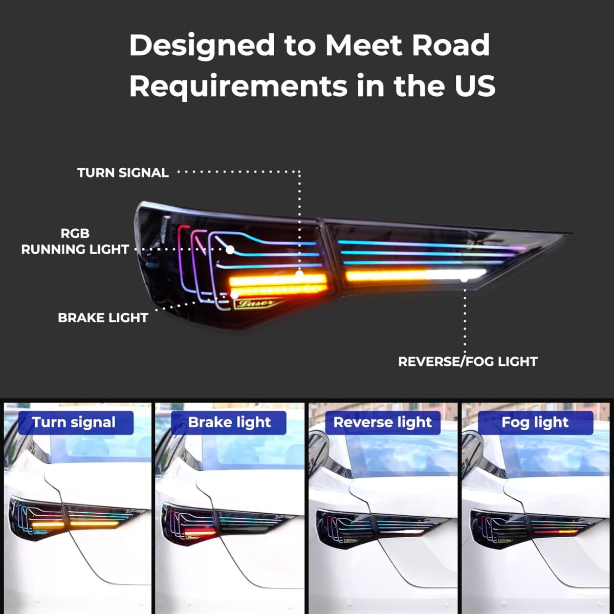 2020-2023 Nissan Sentra Tail lights Upgarde To RGB Sequential - Image 4