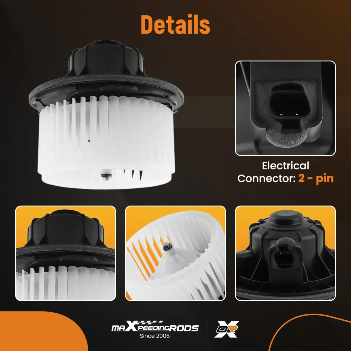 1999-2002 GMC Sierra 1500 2500 3500 HD Blower Motor Replacement HVAC With Fan 700089 - Image 6