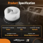 1999-2002 GMC Sierra 1500 2500 3500 HD Blower Motor Replacement HVAC With Fan 700089 - Image 3