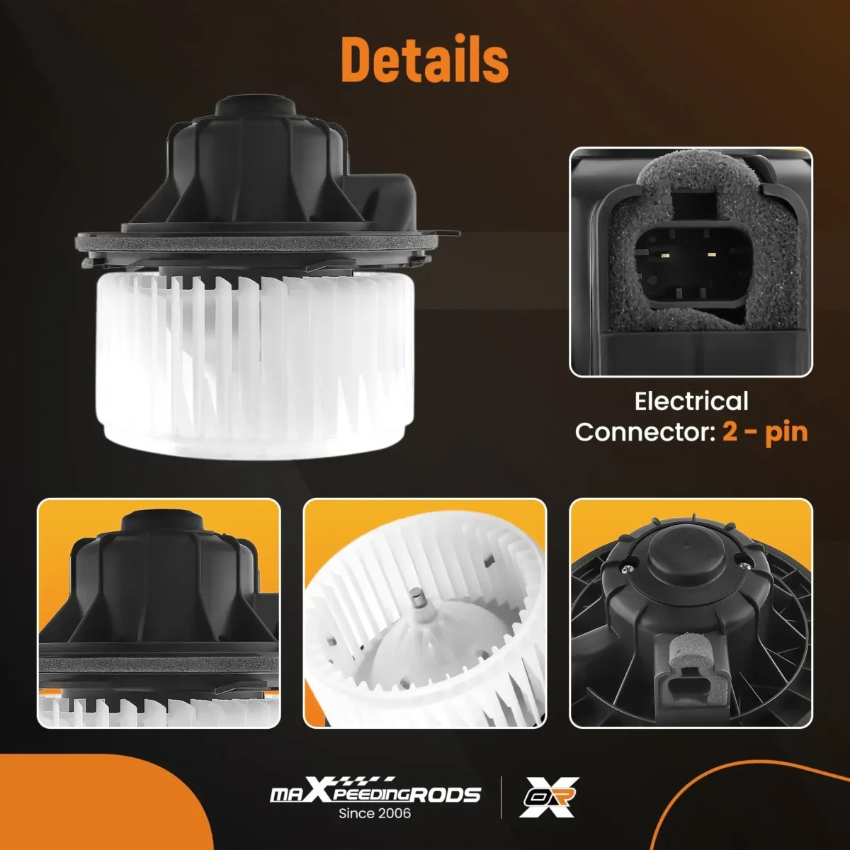 2003-2007 Chevy Silverado 1500 2500 3500 HD Classic Blower Motor Replacement HVAC With Fan 89019320 - Image 5