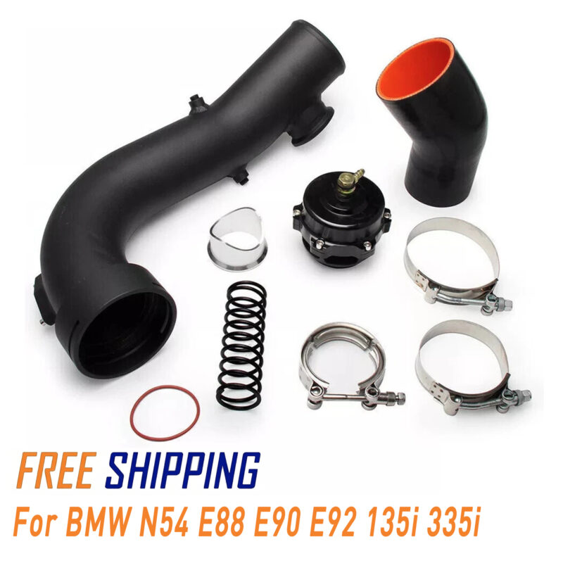 For BMW N54 E88 E90 E92 135i 335i Intake Turbo Charge Pipe Kit w/Tial & 50mm Bov