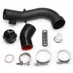 For BMW N54 E88 E90 E92 135i 335i Intake Turbo Charge Pipe Kit w/Tial & 50mm Bov - Image 2